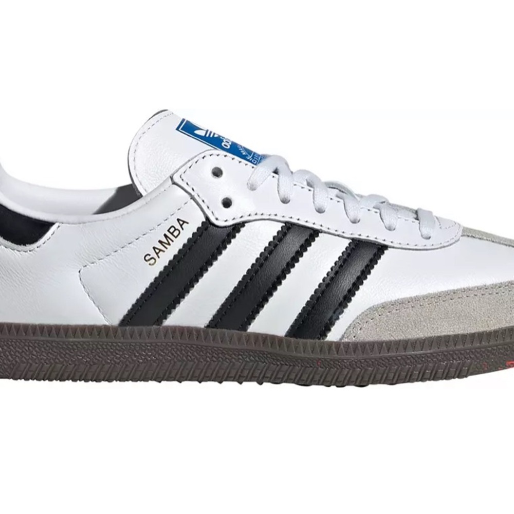 Adidas Samba White and Black Trainers